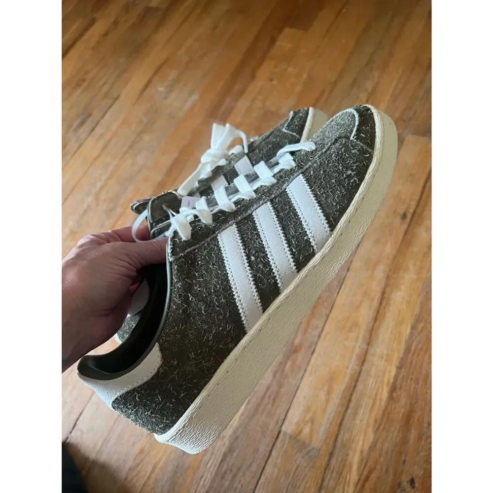 Adidas Jabbar Lo Top Sneaker Olive Green Mens 11.5